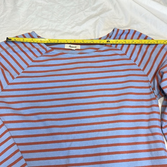 Madewell Shirred sleeve Sailor Top size Medium - Picture 6 of 6